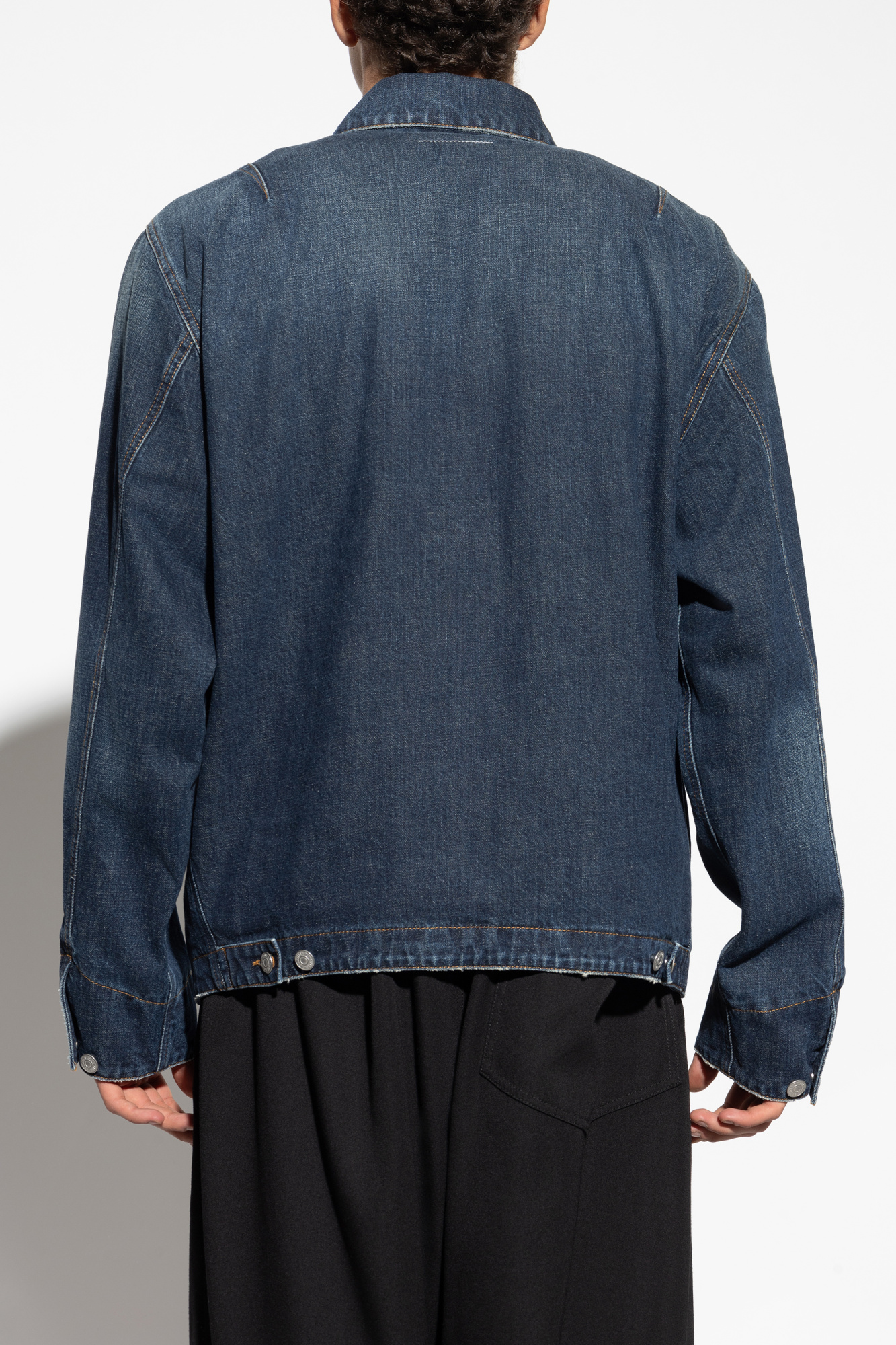 ジャケット・アウター HENRIK VIBSKOV LETTER DENIM JACKET   MM6 Henrik Vibskov Denim Jacket in Blue White Blur – No.6 Store